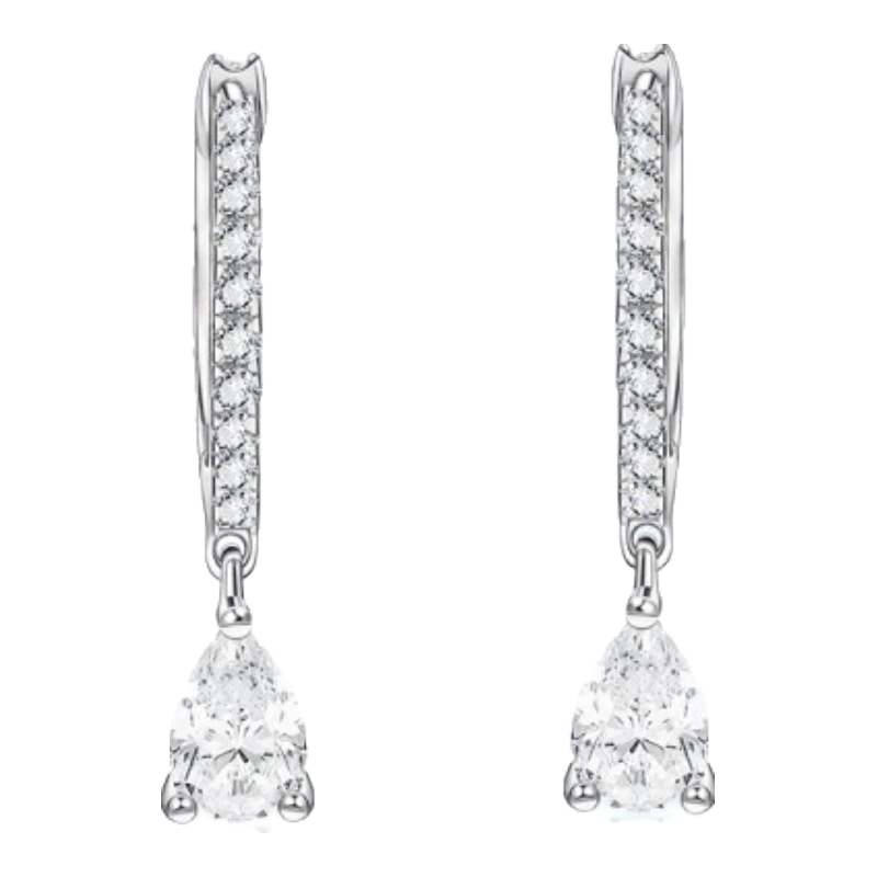 APM MONACO水滴耳環(huán)銀白色耳飾女款925純銀AE13757OX小巧精致小眾生日禮物