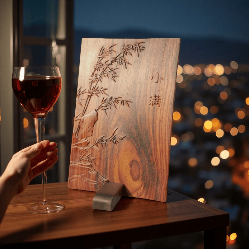 小满竹意国标红木桌面艺术品摆件家居书房茶室装饰送领导长辈礼物