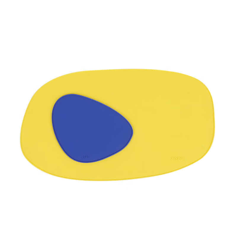 ZEZE寵物餐墊貓碗墊寵物防滑墊狗狗餐墊防水防溢出硅膠餐墊貓餐墊 黃色 49*28CM