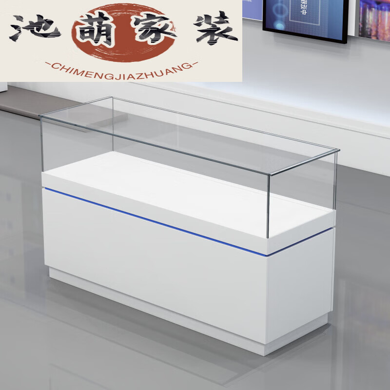 ABDT珠寶首飾展示柜博物館古董文物陳列柜產(chǎn)品展覽展示臺(tái)商場(chǎng)玻璃展柜 60*50*90柜臺(tái)白色整體發(fā)貨
