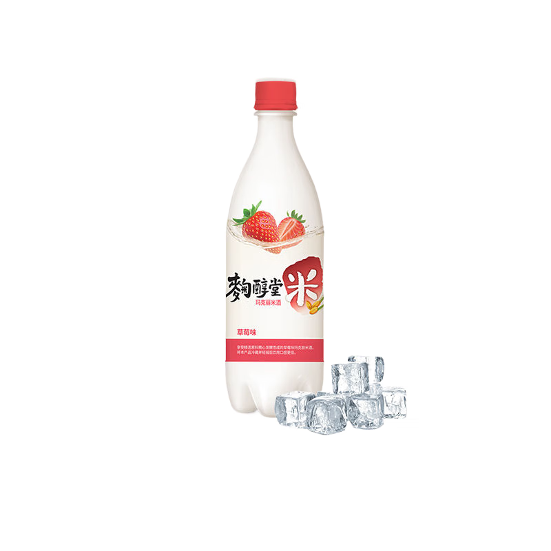 韩国麴醇堂蒙布朗蛋糕风味玛克丽米酒草莓女士微醺罐装配制酒 麴醇堂米酒草莓750ml*1瓶