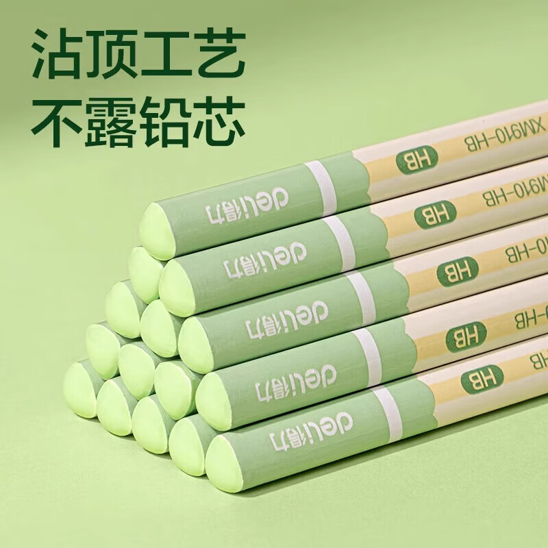 得力铅笔小学生专用一年级熊猫胖达2b铅笔二年级学生考试用幼儿园初学者无毒不易断hb儿童绘画素描文具 【HB】30支/桶装+3块熊猫橡皮 无规格