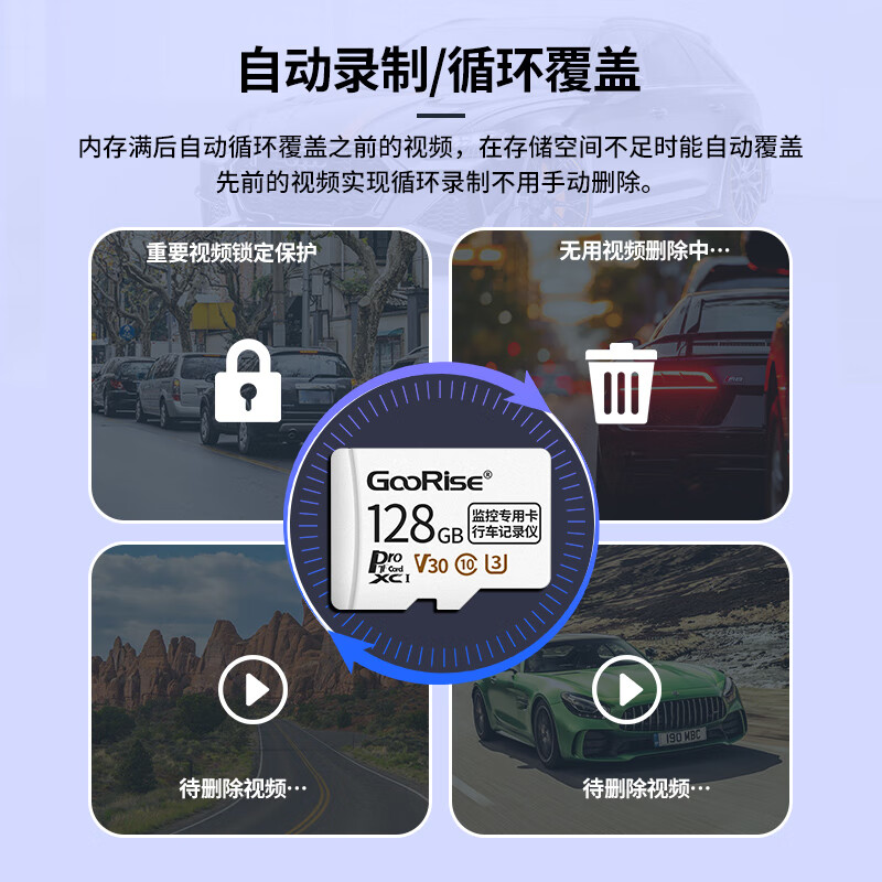 朝上TF卡适用于长安行车记录仪内存卡高速卡tf卡逸动启源欧尚x7x5 cs35cs55cs75plus储存卡 256G【行车记录仪专用内存卡】 TF卡(赠送读卡器)