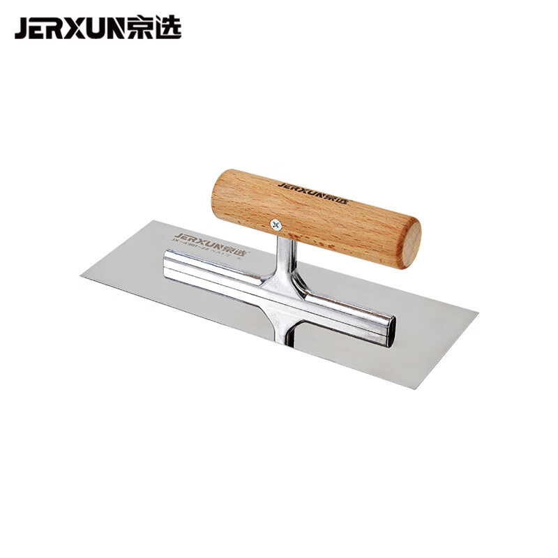 京选（JERXUN）不锈钢抹泥刀刮腻子刀地砖墙面抹灰刀瓦工水泥铲子批墙刀收光刮刀 22cm抹泥刀