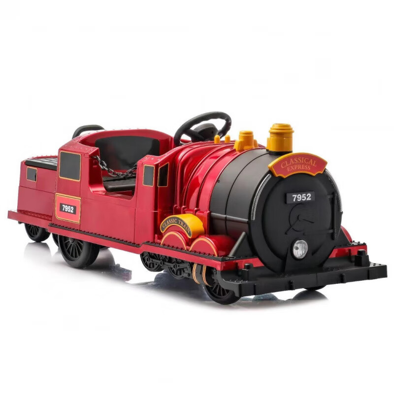 ZHIO儿童可坐托马斯电动火车玩具车可充电遥控汽车男女宝宝双人童车 12V7电瓶双驱绿色