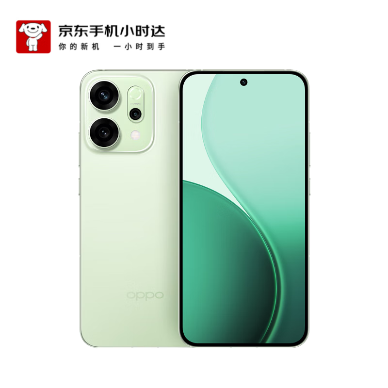 OPPO Reno14 12GB+512GB 半夏绿 高清长焦实况照片 Live图神机 5G智能 学生拍照 AI手机【小时达】