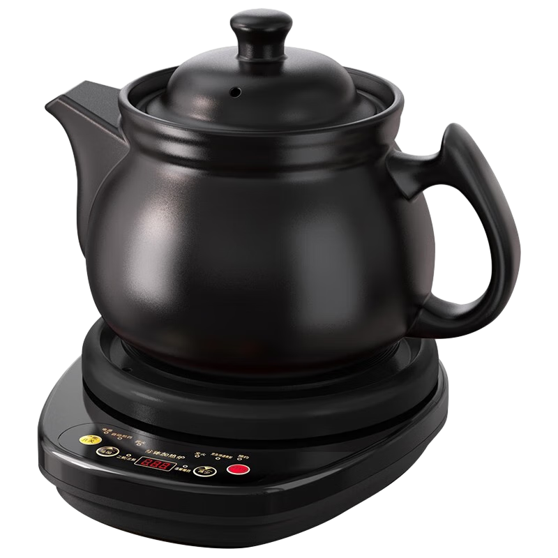 壺福(HF)養(yǎng)生壺中藥鍋煎藥壺全自動分體式中藥壺熬藥電砂鍋智能陶瓷熬藥鍋熬中藥電子藥煲煎藥壺中藥煲家用 【黃金容量】 3L 壺A+黑底座A