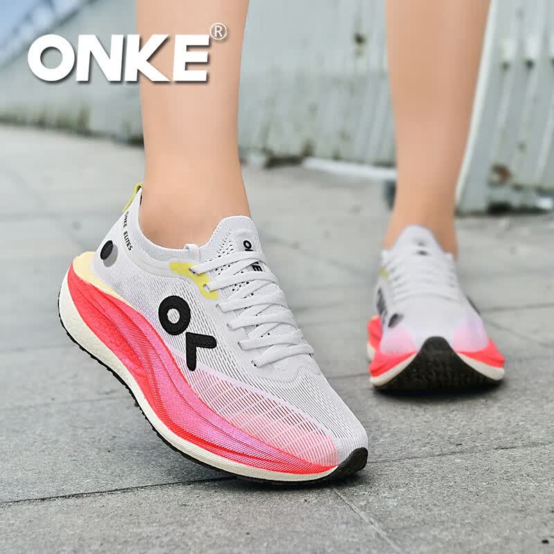 ONKE新款运动鞋女鞋春季透气轻便网面防滑减震健身休闲运动跑步鞋男 朝日 男女款 40