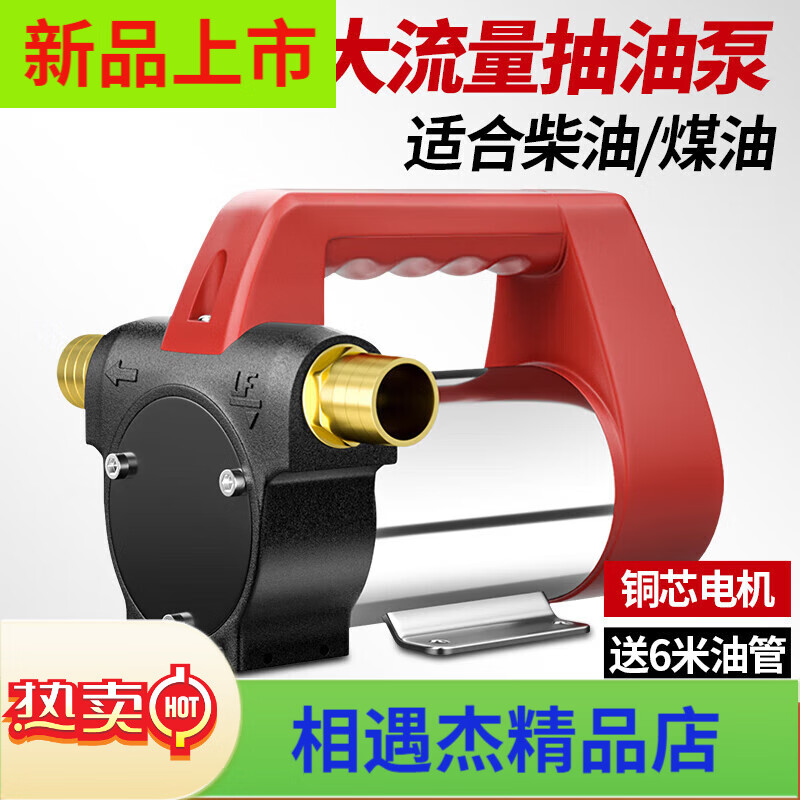 格威特電動(dòng)抽油泵12V24V直流220V交流加油泵工業(yè)柴油輸油泵加油機 升級款12V(正反轉)油泵
