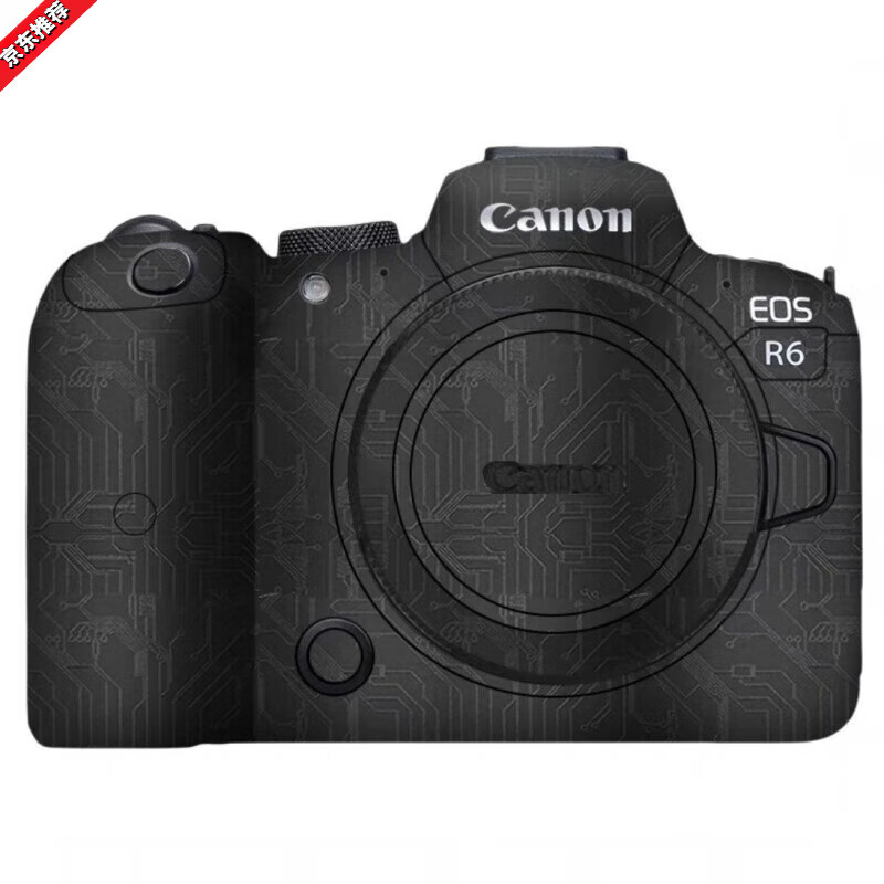LIEI适用佳能相机贴纸贴膜R6:R6II:R7:R:RP:R5一代:R8:R10:R50  5一代 电路黑 佳能R5一代