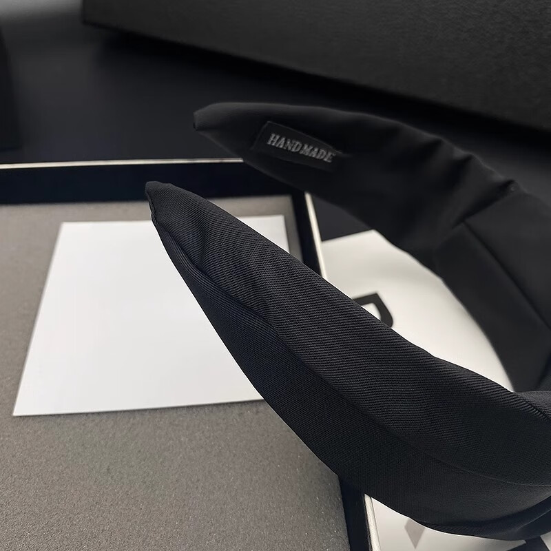 HANS’F发箍女黑色发卡宽边高颅顶头箍网红新款高级感头饰遮白发高端发捆 咖色