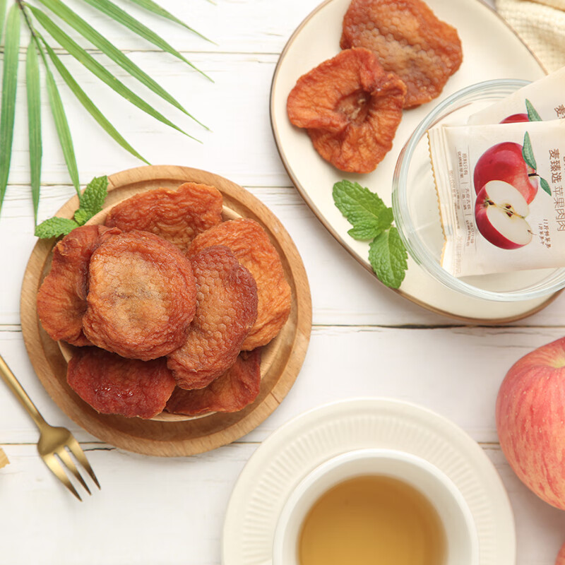 麦臻选【麦德龙超市】苹果肉肉350g红富士苹果水果干休闲小零食