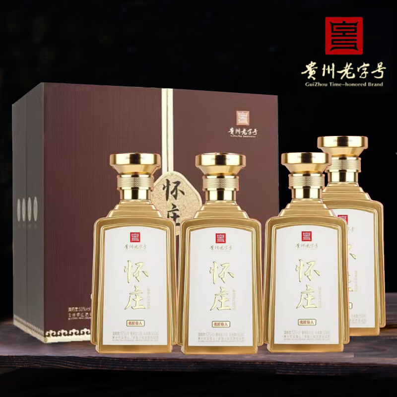 ��ׯ�� �������� 53�� �����Ͱ׾� 500mL*4ƿ �ߵ����װ���������� 53%vol 500mL 4ƿ �Ĵ�����ͼ ÿ����1��Ʒ��