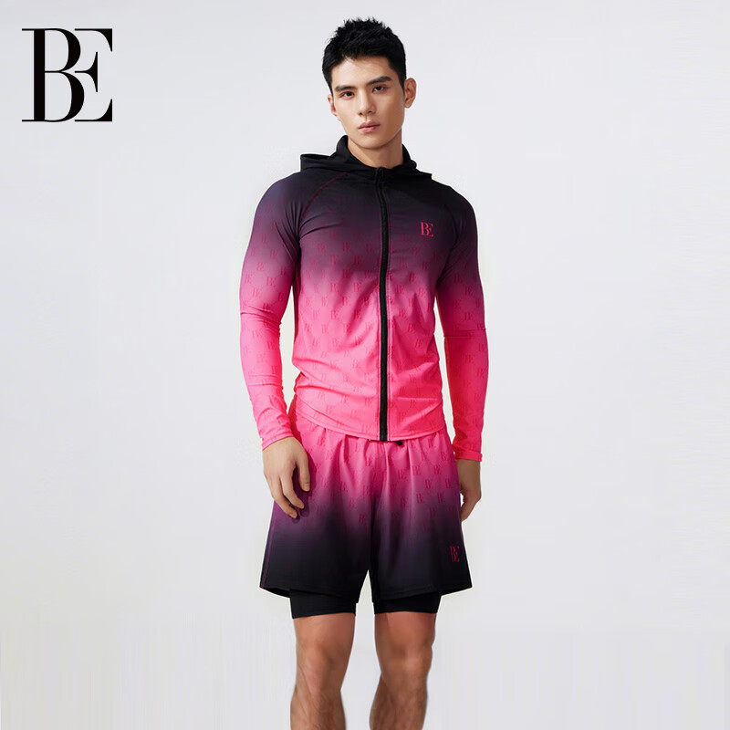 巅峰系列男士泳裤运动海边裤侧兜防尴尬双层温泉