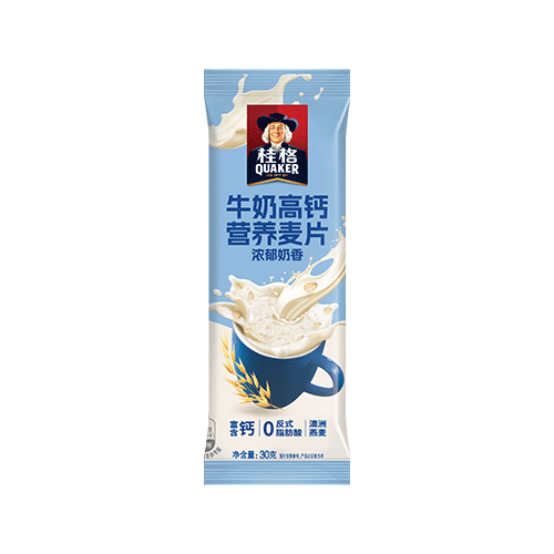 桂格（QUAKER）牛奶高钙营养燕麦片30克