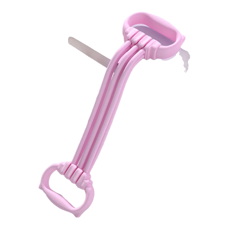 奧義拉力器女開背拉力帶健身彈力帶家用美背神器拉力繩拉伸帶練背 六管款-櫻花粉【15-90磅拉力可調