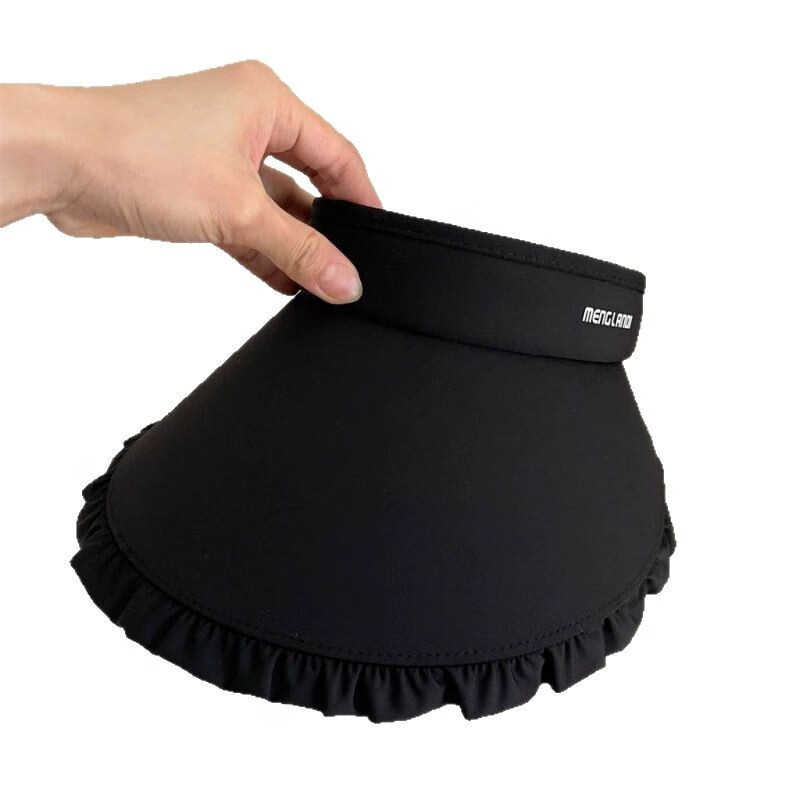 【精选直发】新款防晒帽女士夏天骑车运动冰丝空顶遮阳帽大檐太阳 粉色【可折叠】 (1个装) 均码