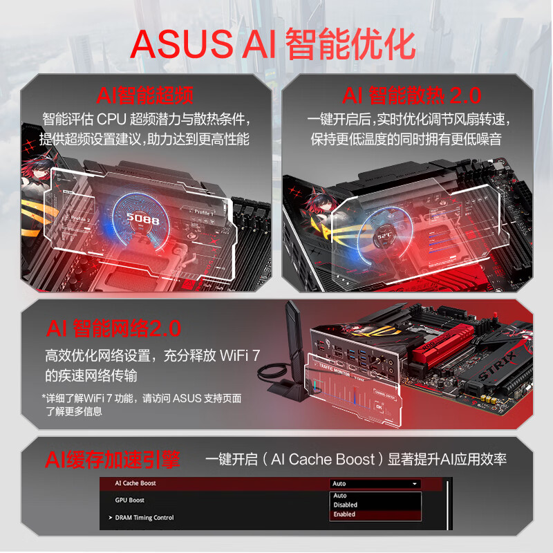 华硕 ROG STRIX X870-H GAMING WIFI7 S RO姬 图 4