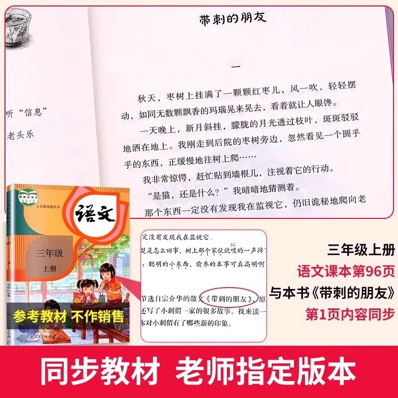 童年四季4册 带刺的朋友 三年级上册课外书必读 上册 宗介华 全套