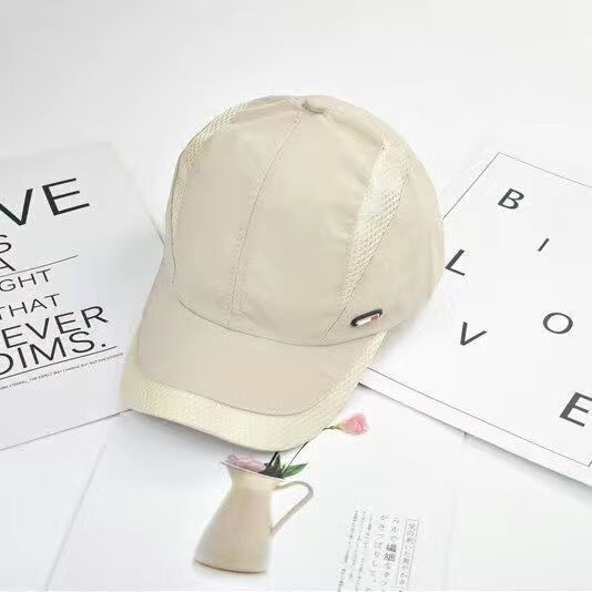 【创意】帽子男士夏天户外遮阳帽韩版潮棒球帽鸭舌帽速干运动帽太 网眼速干-军绿色 均码