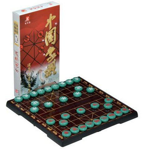 先行者（FORTHGOER）先行者大號A-8中國象棋便攜磁性折疊式棋盤套裝象棋 先行者中國象棋翡翠綠色子