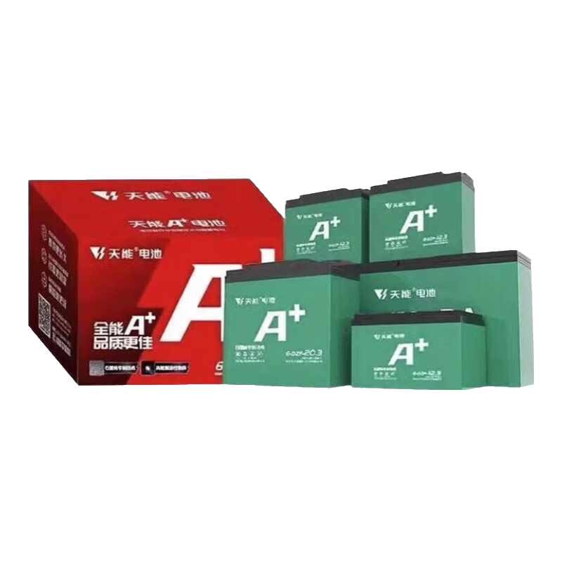 天能電池原裝A6(新包裝A+)動(dòng)力電池48V/60Ah/72Ah鉛酸電池全國免費上門(mén) 以舊換新60伏20ah5塊裝