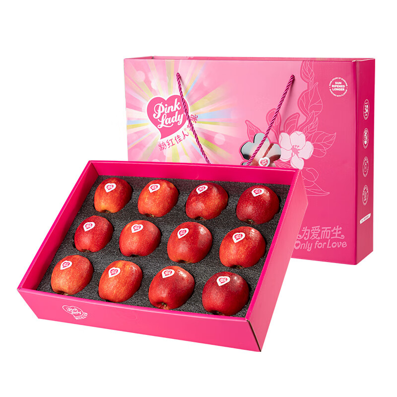 pinklady粉红佳人苹果轻食运动尾调微酸12粒礼盒装