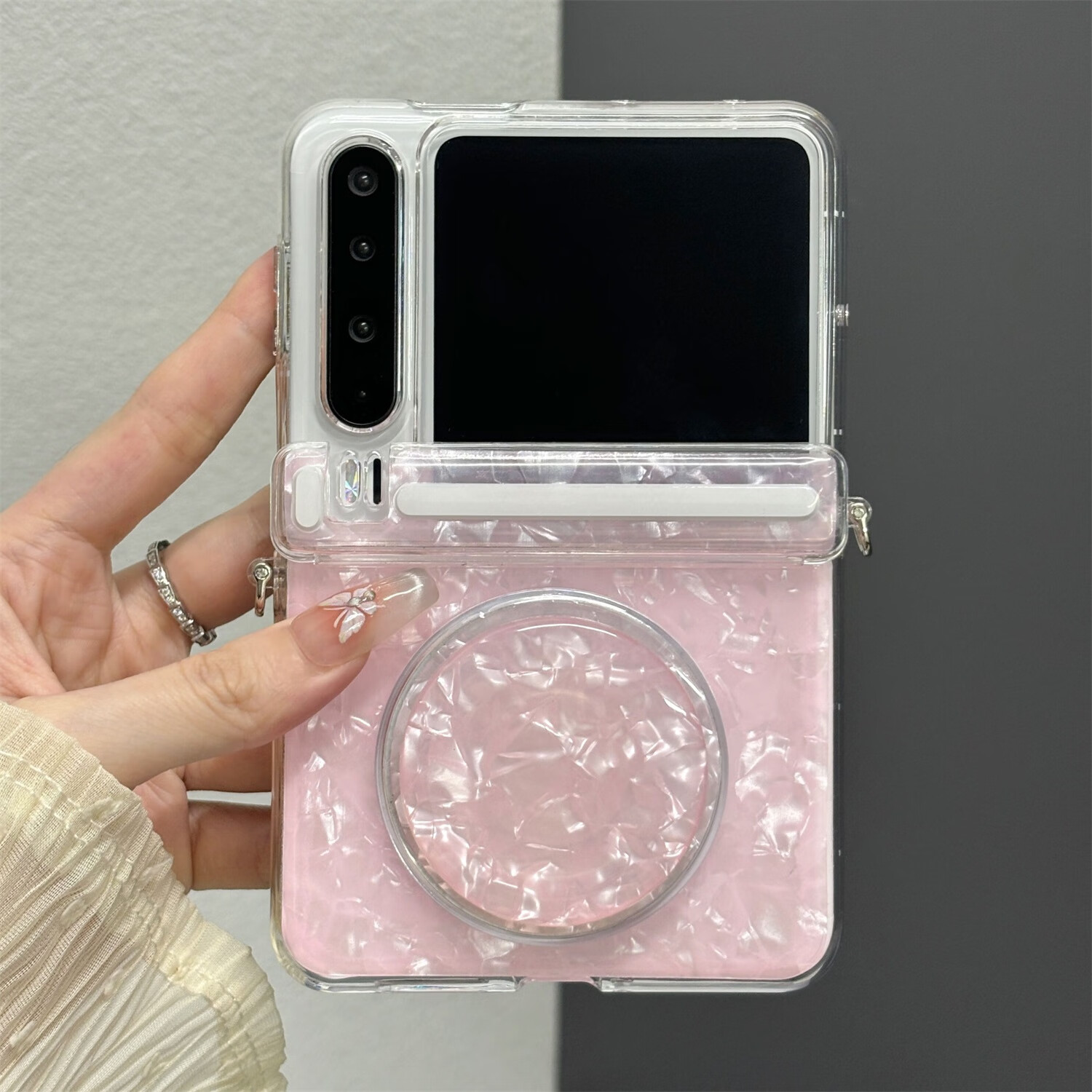 叒达适用于华为PuraX手机壳典藏版purax贝壳纹中轴保护磁吸支架阔折叠屏防摔高级感 【炫彩白色】贝壳纹 -中轴保护 华为 Pura X典藏版