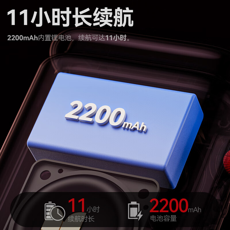 魔声（Monster）M18 迷你便携超长续航蓝牙小音箱户外小型音响低音炮无线播放器跑步运动扬声器随身小钢炮 黑色编织网布款【赠挂绳+11H续航】