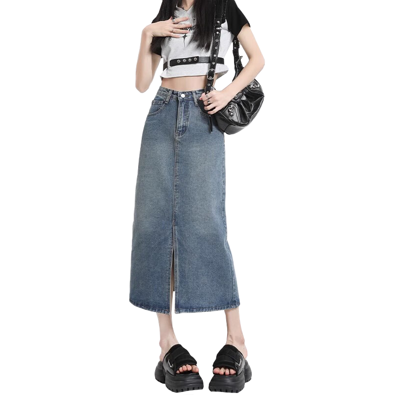 ���ڲ�������ά˹JEANS���ſ���ţ��ȹŮ2025���ļ��¿�����ٴ��г������ݰ���ȹ ������ XS