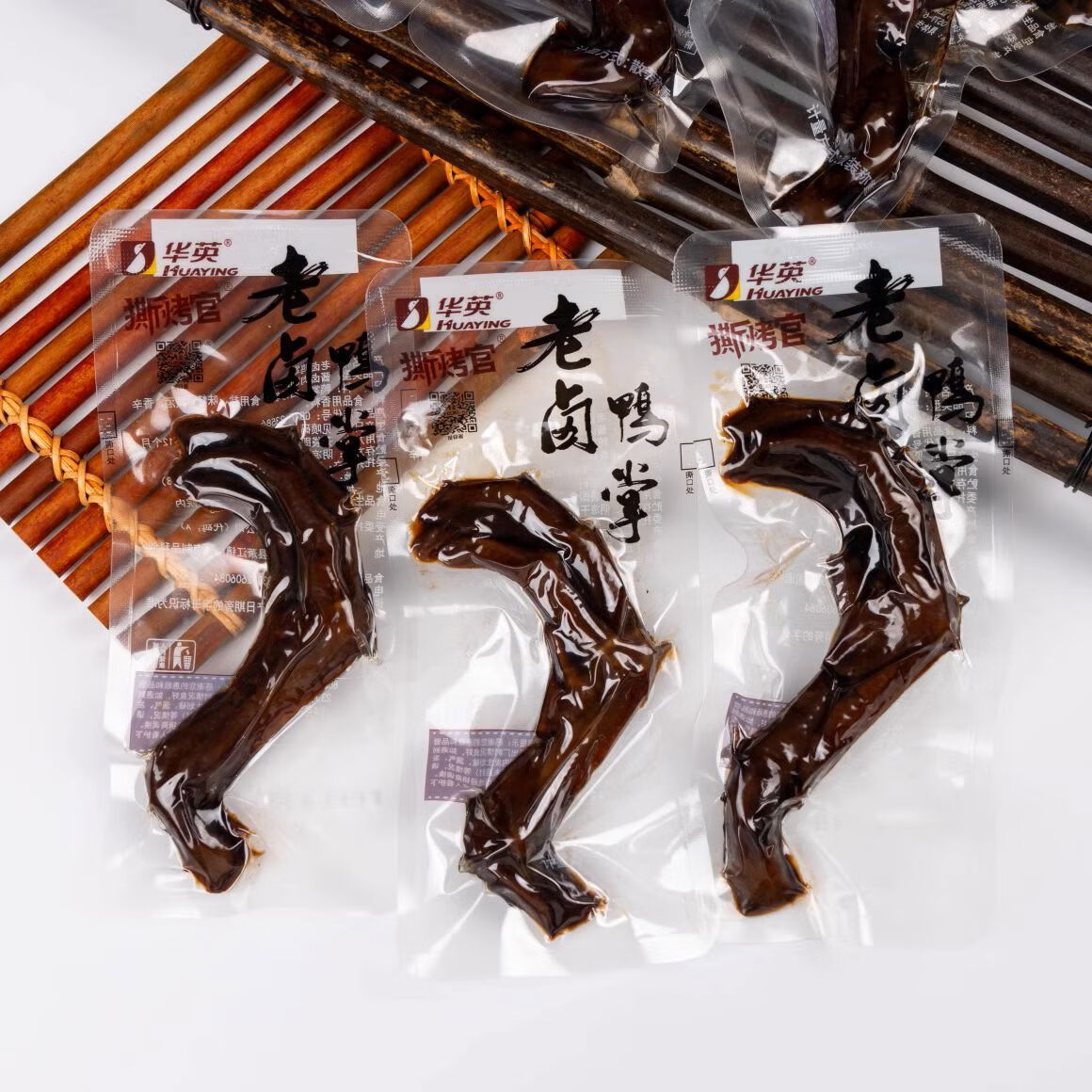 華英（HUAYING）華英HUAYING撕烤官老鹵鴨掌鹵味鴨爪即食鴨腳真空獨(dú) 香辣味13根500克左右
