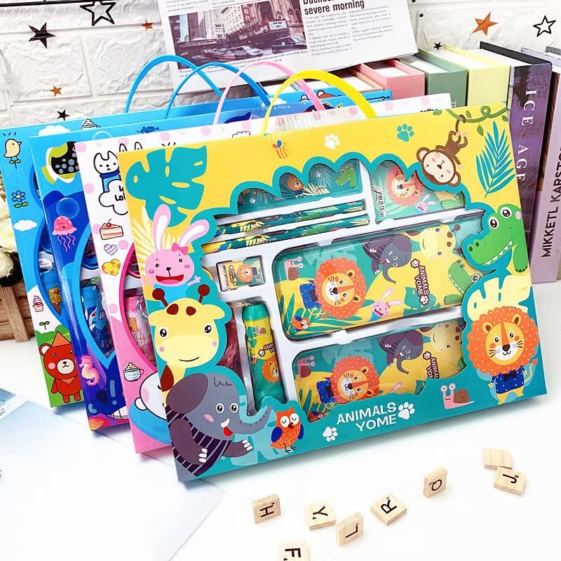 格立特（gelite） 文具套装礼盒小学生生日礼物儿童学习用品幼儿园毕业礼物含铅笔盒大礼包文具盒 小兔子女生女孩子