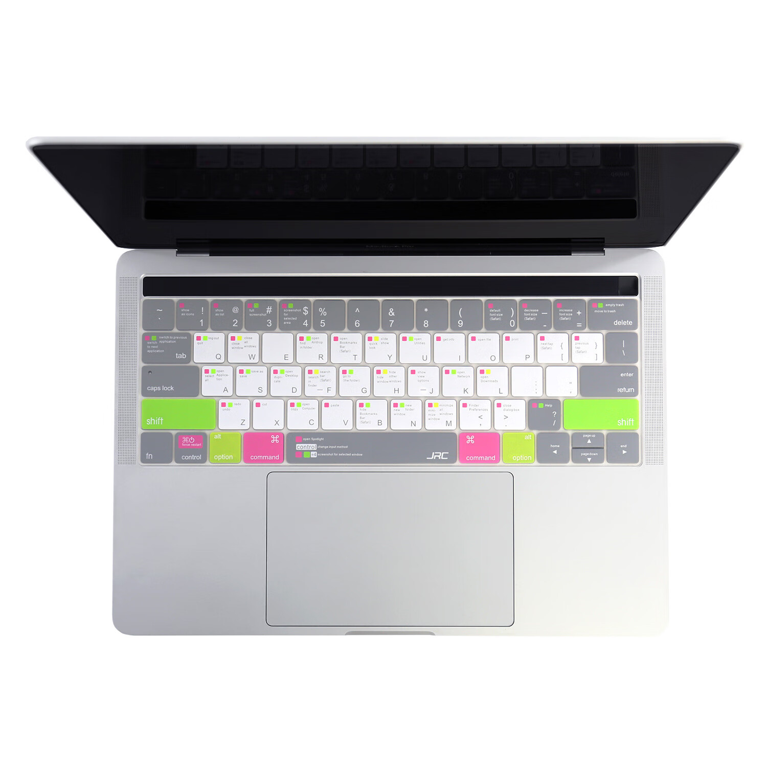 【优选直发】适用苹果键盘膜macbookpro笔记本air电脑英文版键盘 灰+粉(英文版需定制 京东折扣/优惠券