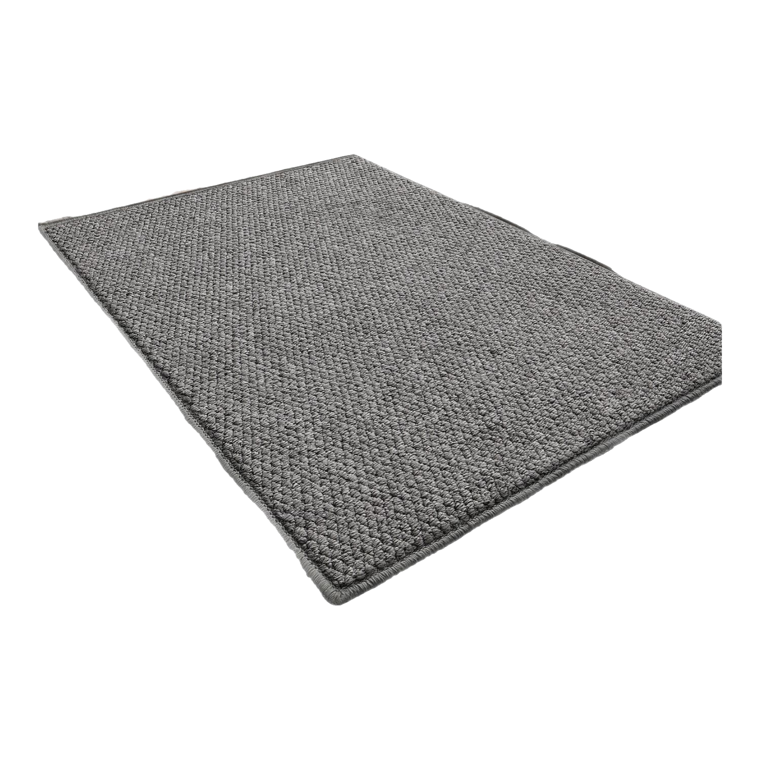 布迪思中式劍麻入戶地墊日式亞麻門墊玄關腳墊進戶門口除塵防滑戶外地毯 煙灰色【第六代升級工藝】 80cm*140cm 【自由裁剪不散邊】