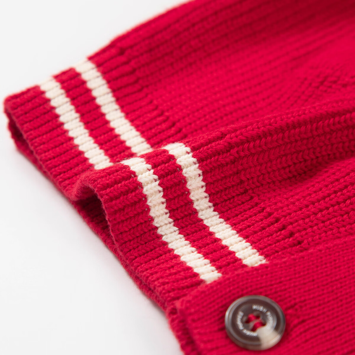 暇步士(Hush Puppies)童装儿童男大童2025秋季新款时尚童趣贴布绣马术系列开身线衣 经典红 130 cm