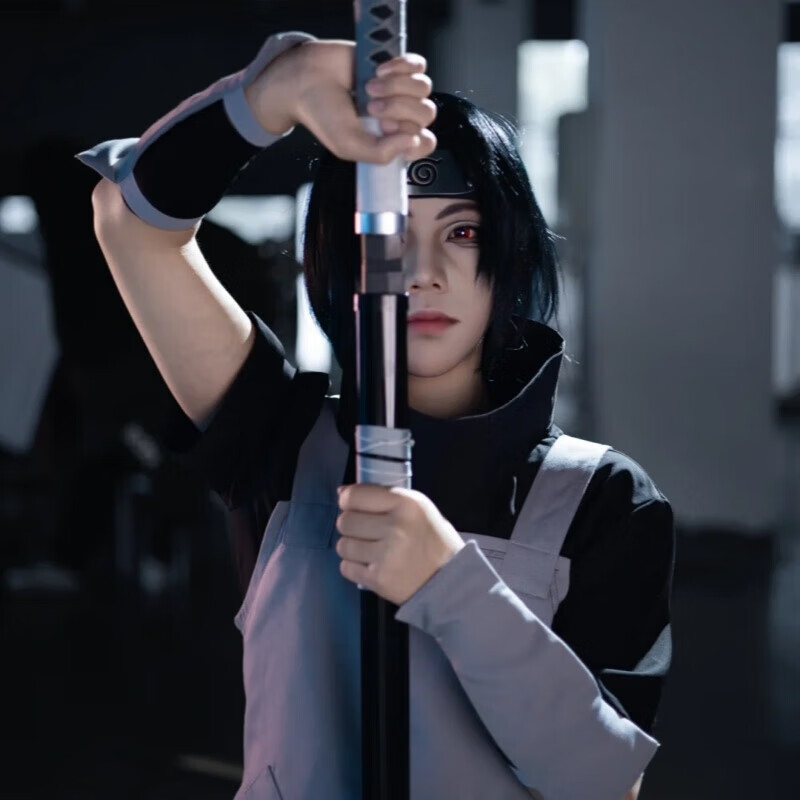 班达熊暗部鼬cos服火影忍者卡卡西动漫cosplay角色扮演晓组织二次元c服 暗部鼬cos服+头带+苦无 S