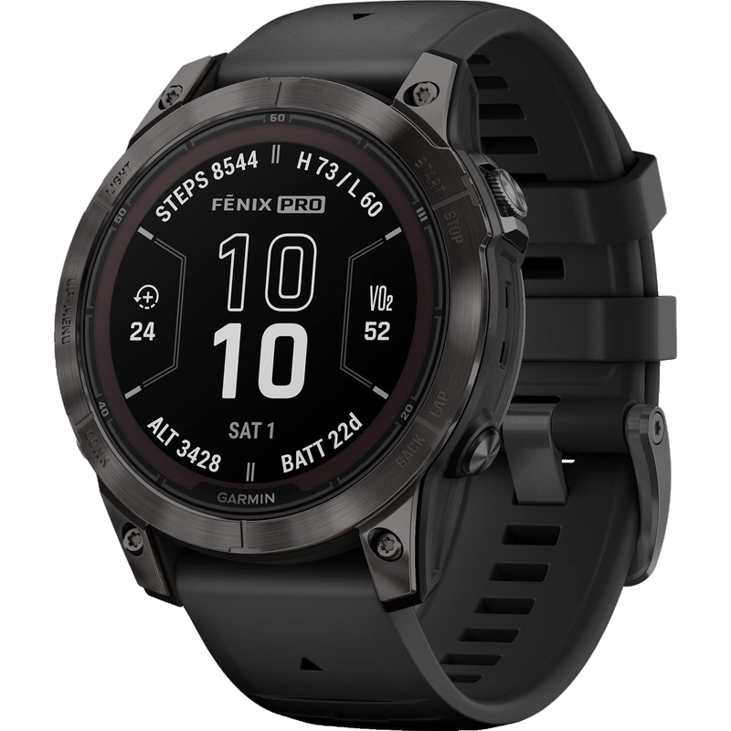������GARMIN�� ���� Fenix7 Pro̫���ܶ�Ƶ���ǻ����˶������ֱ� ̼��ɫ DLC �� w ��ɫ���� 47 mm