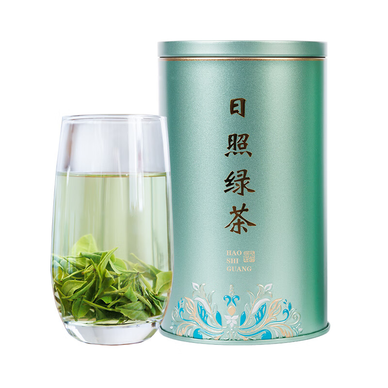 日照綠茶2025新茶有機春茶葉自己喝板栗香豆香散裝 100g 單罐裝