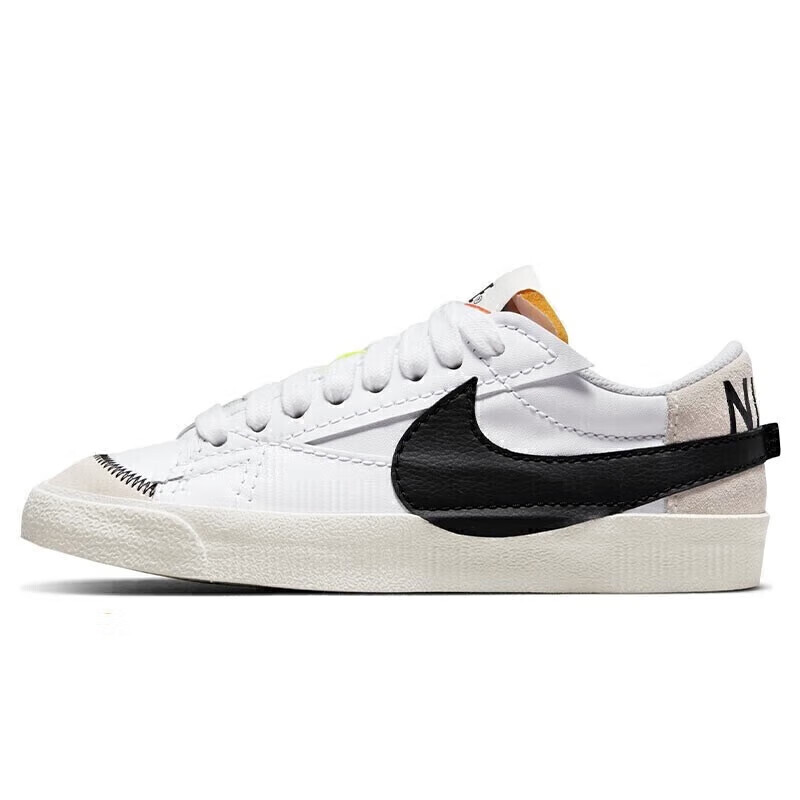 耐克NIKE板鞋女经典缓震BLAZER LOW '77运动鞋DQ1470-101白黑36