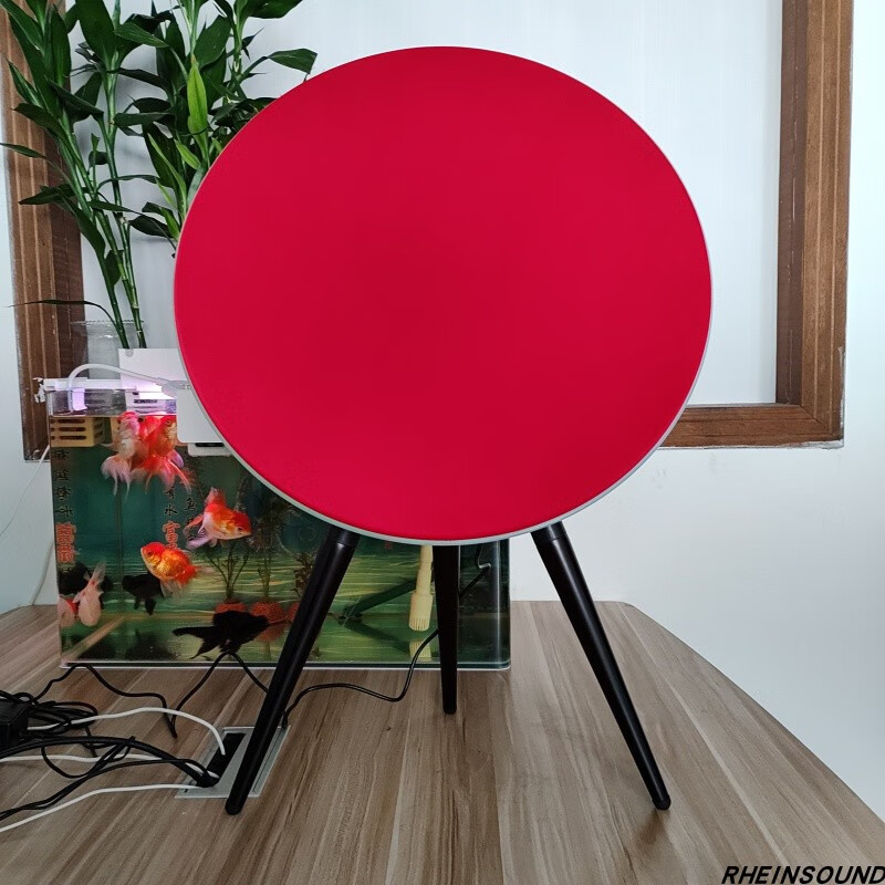 RHEIN SOUND莱茵之声华强北BO音响A9环绕立体声高音质HIFI无线蓝牙音箱家用飞碟音响 红色