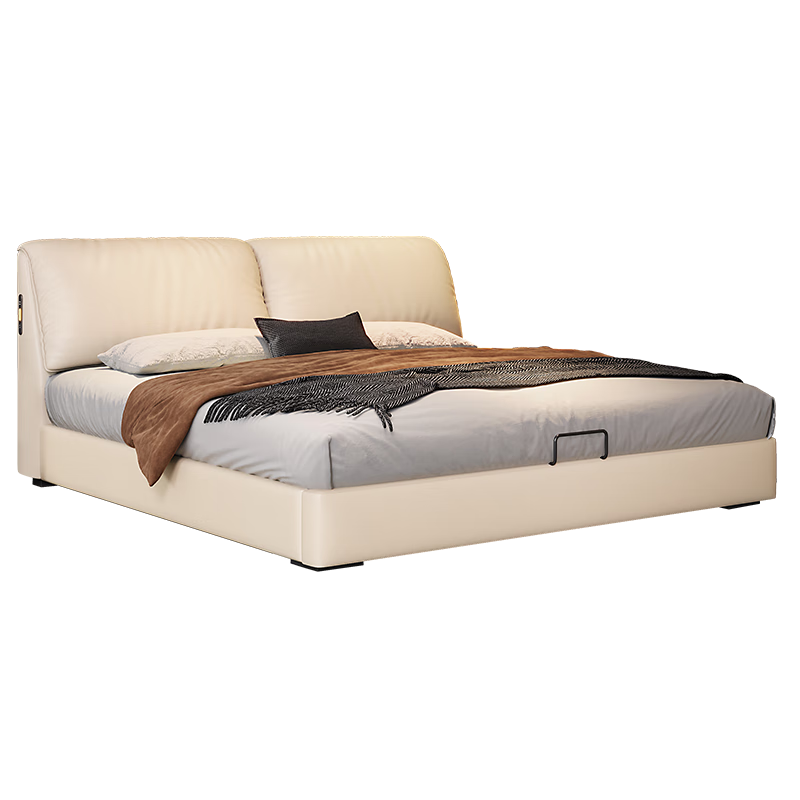 ���ڲ��������������ͷ�������ͷ��ţƤ���ﴲ2025���¿�����˫�˴�����Ƥ�� ��ܴ�����ơ�10CM��ľ�ܡ� ��S��ͷ���ţƤ��1.8*2.0M 1217.2Ԫ(������)