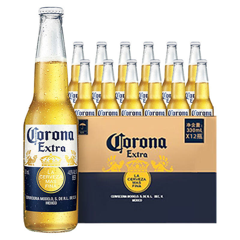 科羅娜（CORONA）墨西哥Corona原裝進(jìn)口科羅娜啤酒355ml大瓶小麥啤酒組合裝整箱裝 墨西哥原裝進(jìn)口* 355mL 24瓶