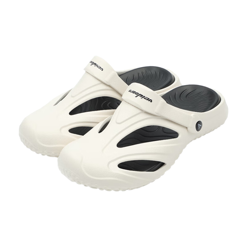 维动(VEIDOORN)洞洞鞋男鞋运动凉鞋厚底居家夏季包头外穿情侣拖鞋防滑户外沙滩 【极昼白】 44-45 39元(需领券)
