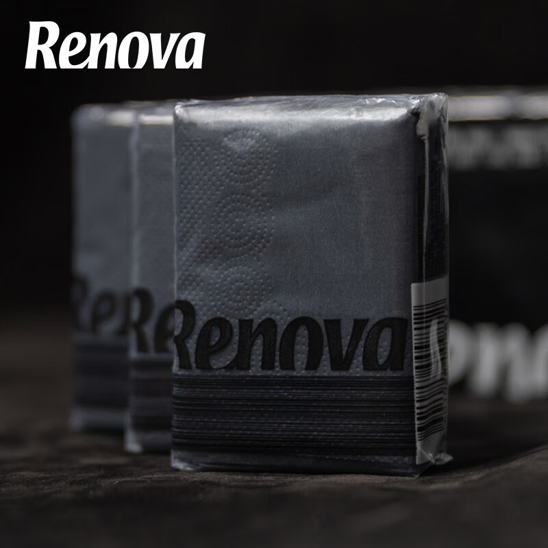 Renova经典黑色格调手帕纸 经典黑色格调手帕纸 4层 7片*6包