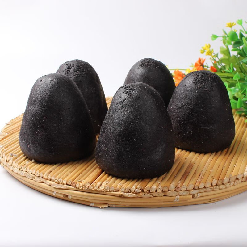 宜享健康食品黑米黑豆窝窝头五谷杂粮老面馒头黑芝麻核桃仁