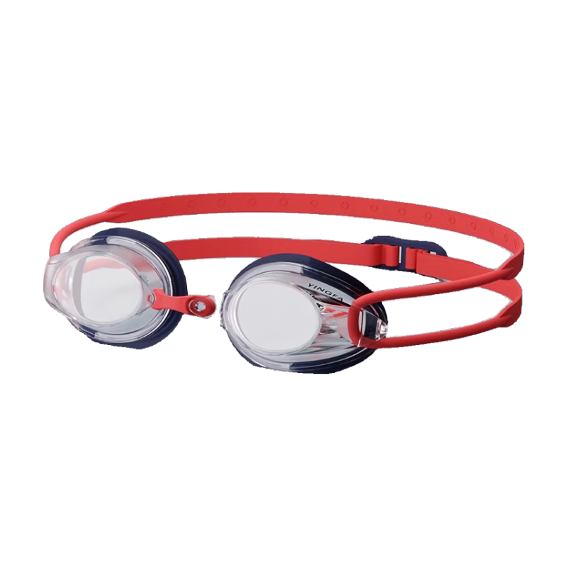 英發(fā)（YINGFA）兒童泳鏡 高清防霧 近視游泳眼鏡小框鍍膜競(jìng)速訓(xùn)練男女童游泳眼鏡 紅藍(lán)【兒童款4-14歲】高清鏡片