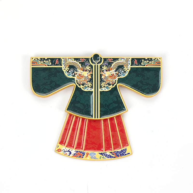 南京云锦研究所博物馆本宫的华服冰箱贴磁贴马面裙文创 马面裙文创
