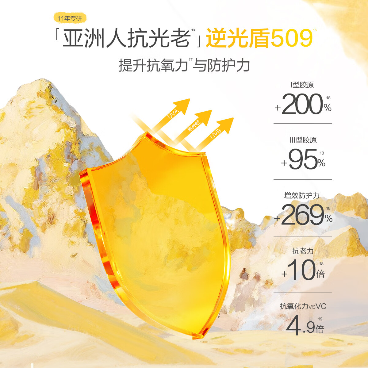 春夏户外防晒水凝乳沙漠防晒SPF50春夏高倍防晒霜 单支
