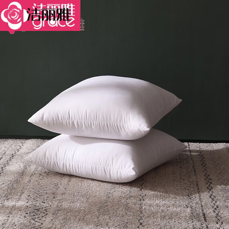 潔麗雅正方形抱枕枕芯沙發(fā)靠墊芯45靠枕芯40 50 55 60 65內(nèi)膽內(nèi)芯抱枕芯 磨毛枕芯 40cm*40cm 枕套 (適合35cm)