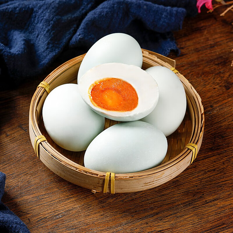 神丹洞庭湖咸鸭蛋真空包装 15枚咸蛋配什么好吃呢？